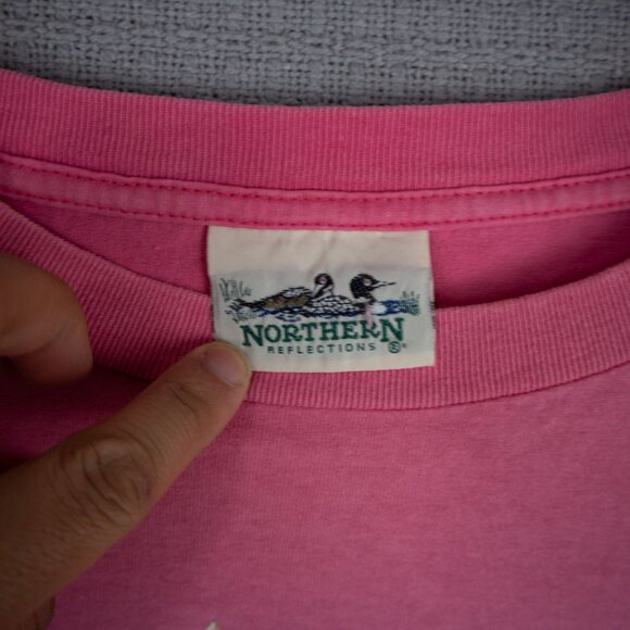 Northern Reflections Vintage Horse Field Tee Mens Pink - Picture 5 of 7